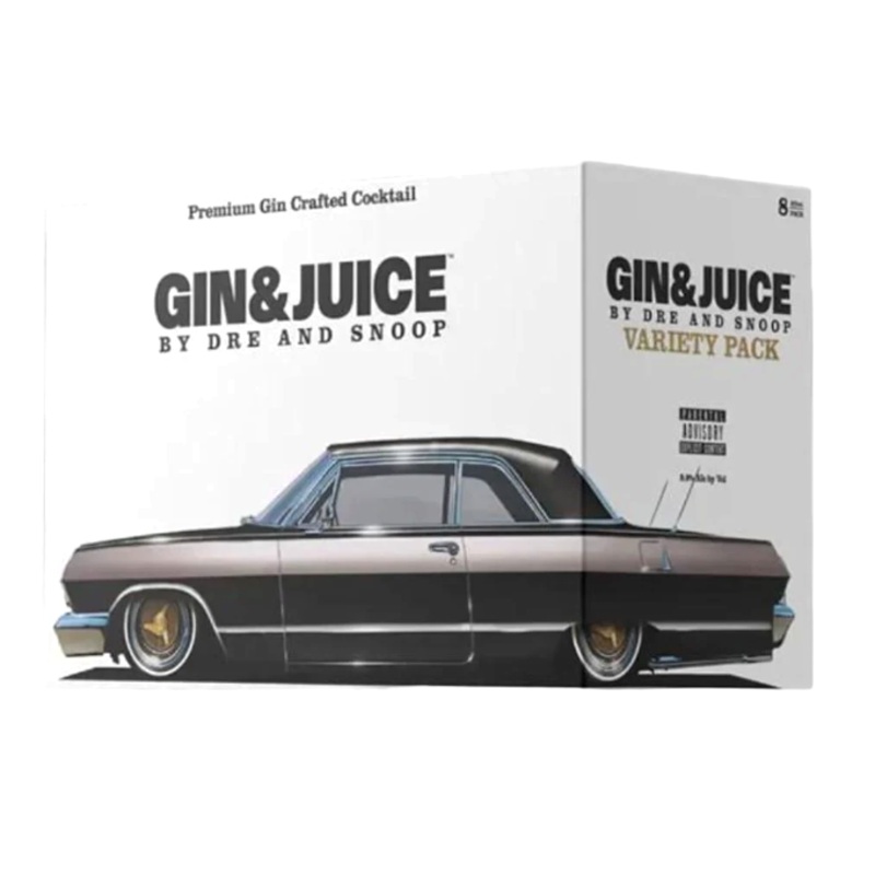 Gin & Juice By Dre And Snoop Variety Pack 355ml 8-Pack Can