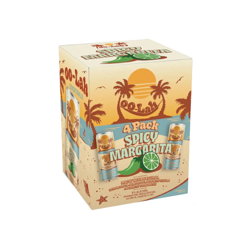 Oo Lah Spicy Margarita 12oz 4-Pack Can