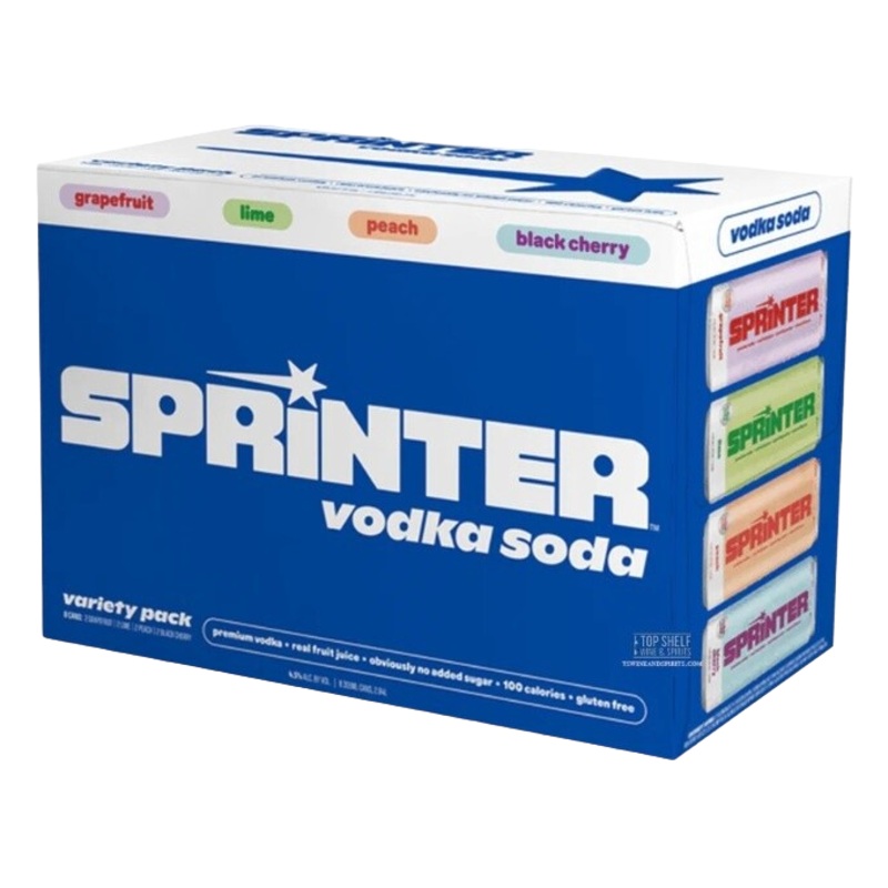 Sprinter Vodka Soda Variety Pack 12oz 8-Pack Can
