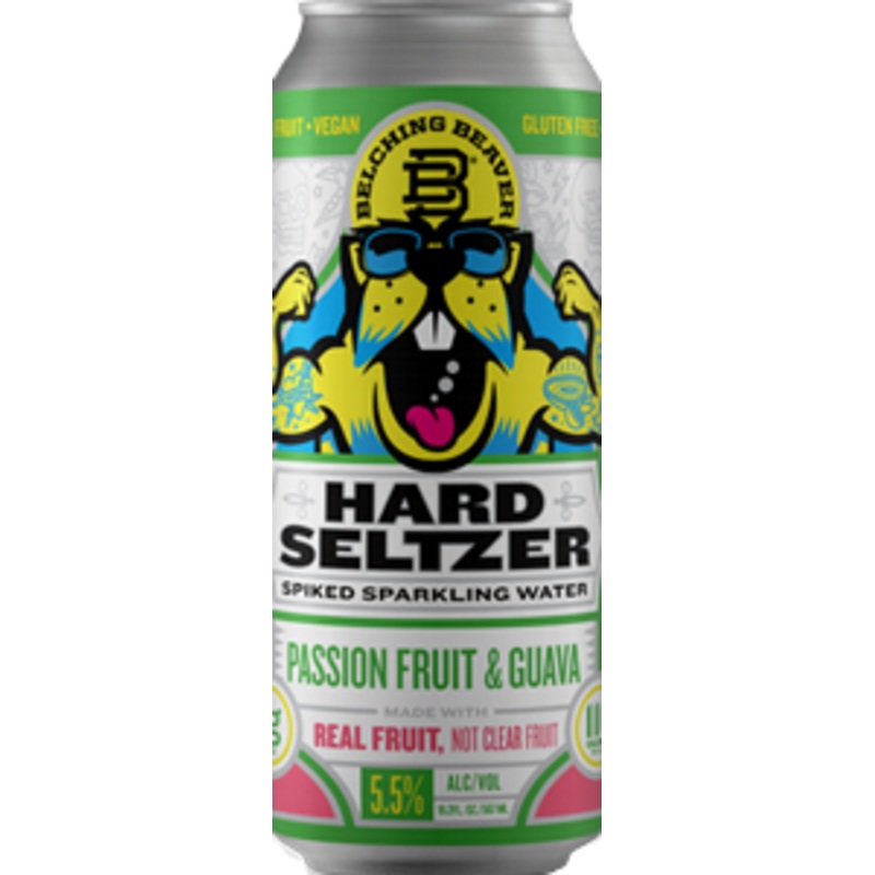 Belching Beaver Passion Fruit Guava Seltzer