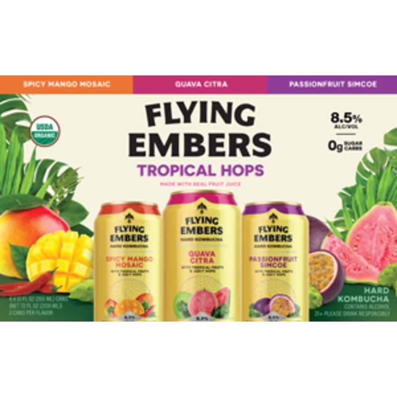 Flying Embers Hard Kombucha Tropical Hops