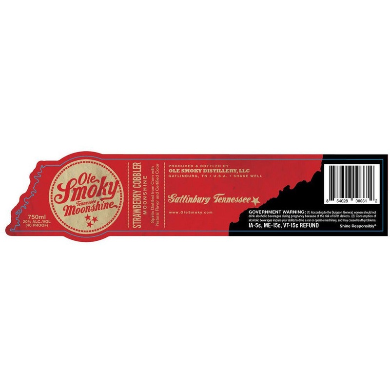 Ole Smoky Strawberry Cobbler Moonshine