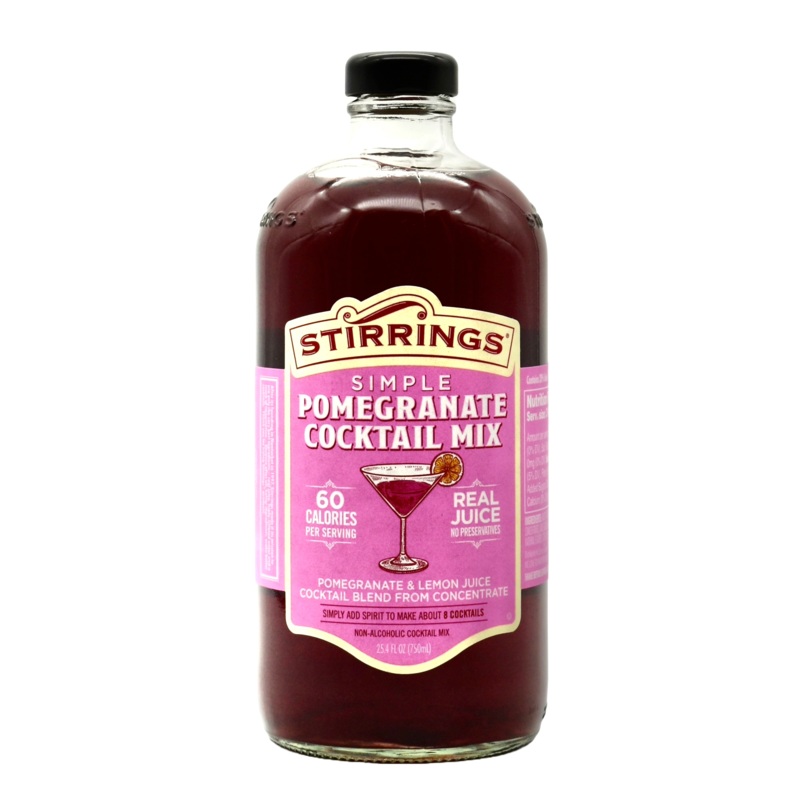 Stirrings Pomegranate Cocktail Mix 750ml