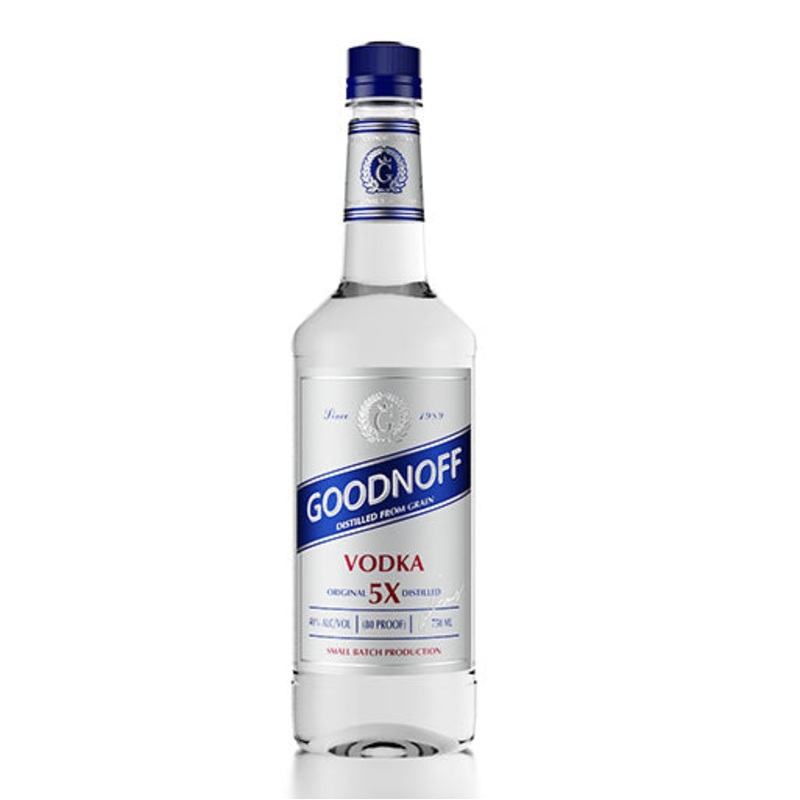 Goodnoff 5X Distilled Vodka 80 Proof 1L