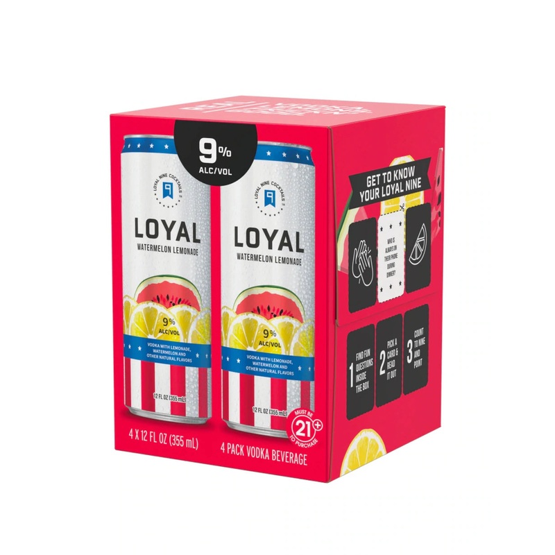 Loyal 9 Watermelon Lemonade Cocktail 4pk 355mL