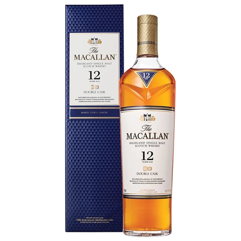The Macallan Highland Single Malt Scotch Whisky Double Cask 12 Years Old 750mL