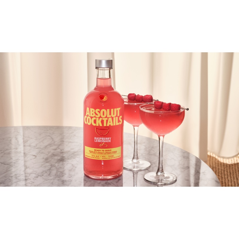 Absolut Cocktails Raspberry Lemonade 750ML