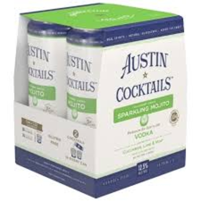 Austin Sparkling Mojito Cocktail 4pk 355mL