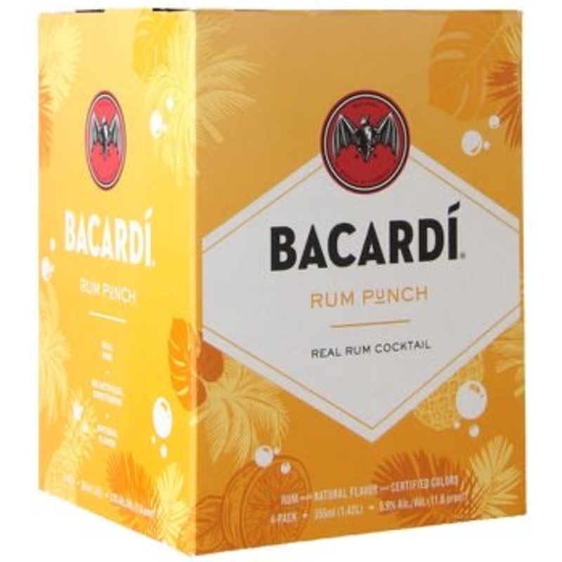 Bacardi Rum Punch Cocktail 4pk 355mL