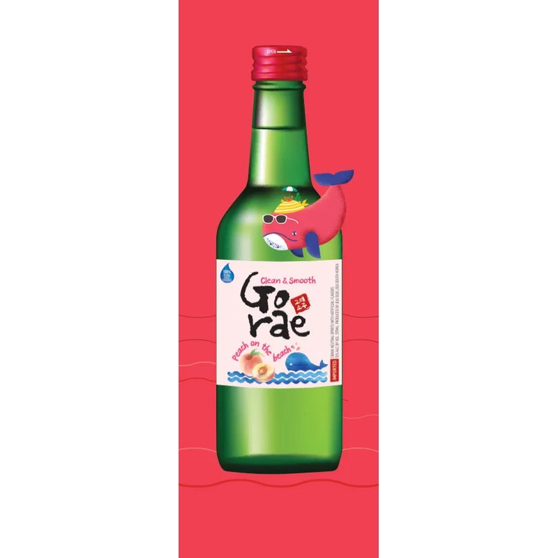GORAE SOJU CLEAN & SMOOTH Peach On The Beach 375mL