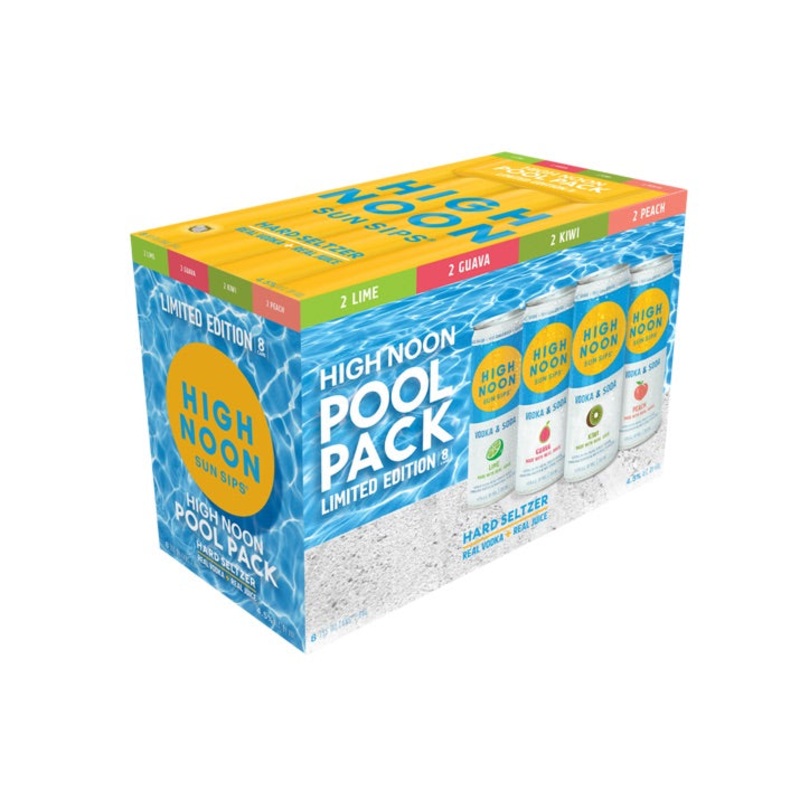 High Noon Sun Sips Vodka Hard Seltzer Pool Pack  8pk cans