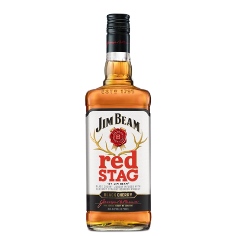Jim Beam Red Stag Black Cherry Bourbon Whiskey 1L