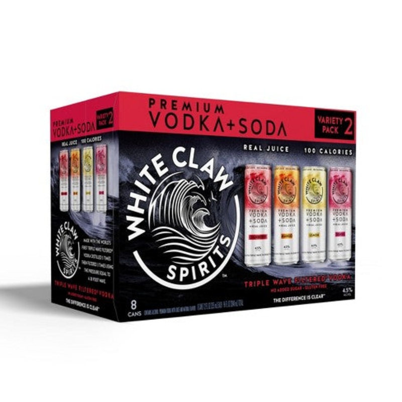 White Claw Spirits Vodka + Soda Variety Pack No. 2. 8pk cans