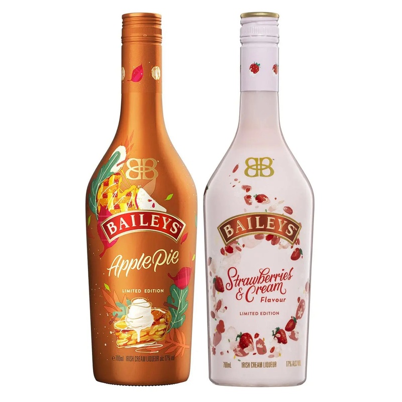 Baileys Apple & Strawberry Irish Cream Dessert Duet, 2 x 70 cl