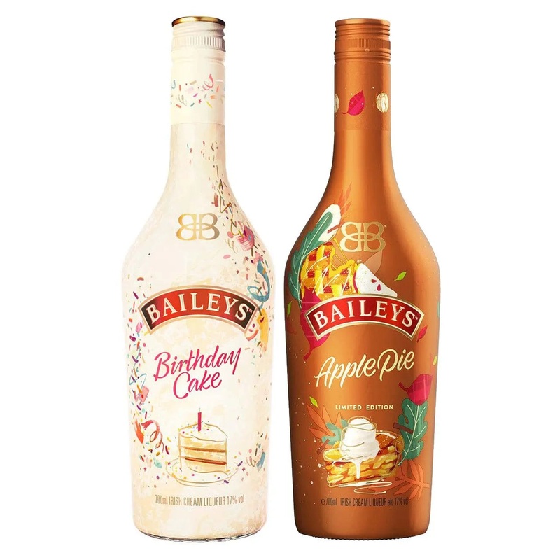 Baileys Birthday Cake and Apple Pie Duo, 2 x 70 cl