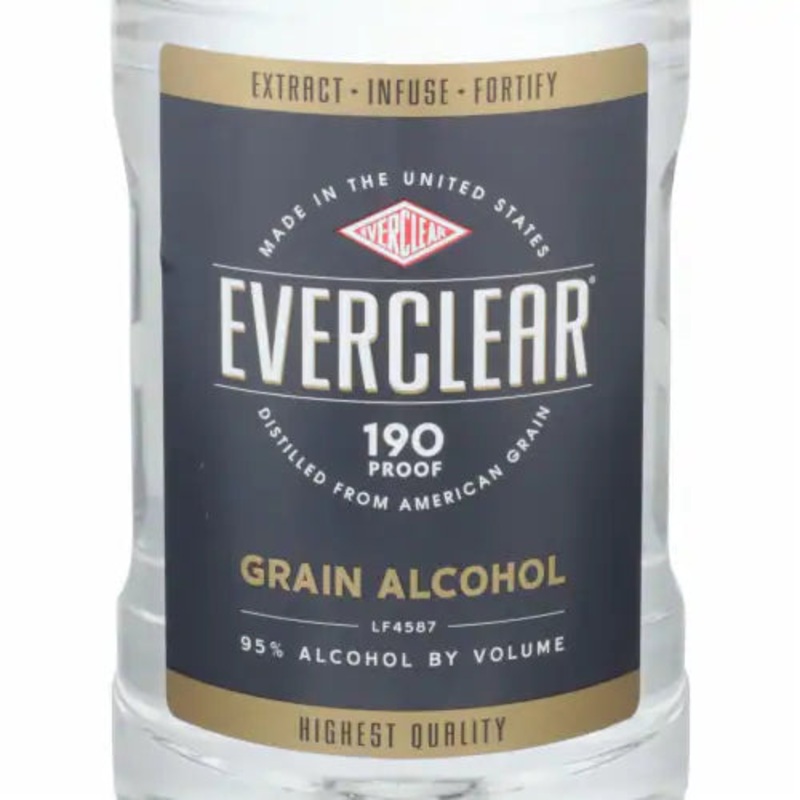 Everclear Grain Alcohol 190 Proof 1.75L