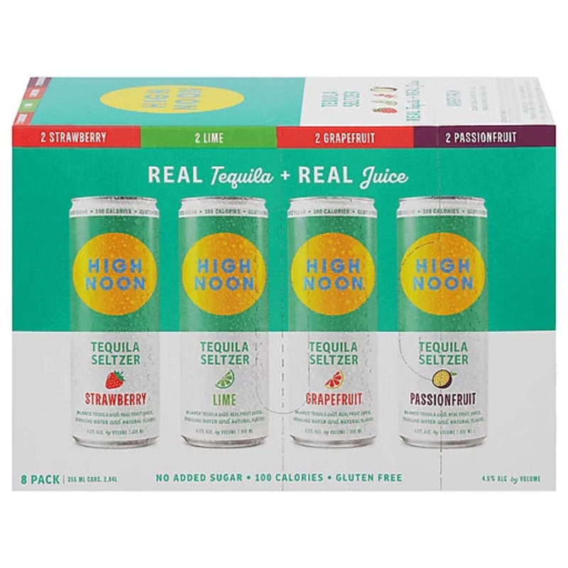 High Noon Tequila Seltzer Variety 4 Pack/355mL