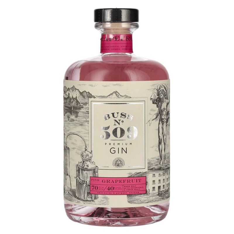 Buss N509 PINK GRAPEFRUIT Belgium Flavor Gin Author Collection 40% Vol. 0,7l