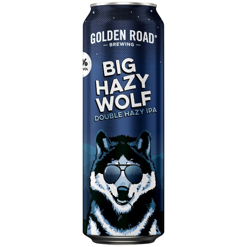 Golden Road Big Hazy Wolf Double IPA 15 Pack (19.2 oz Cans)