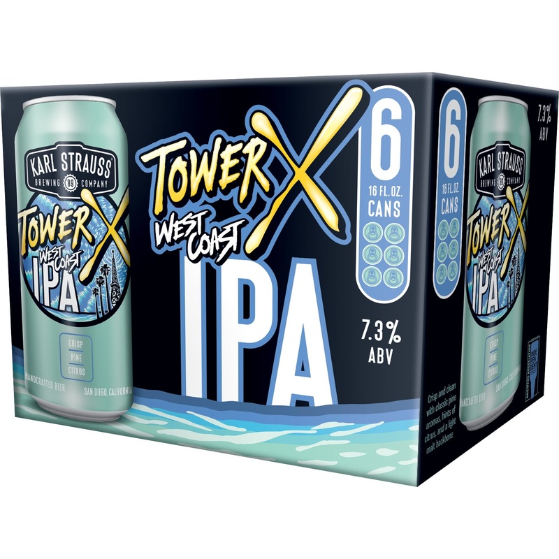 Karl Strauss Karl West Coast X IPA 4x 6 Pack (16 oz Cans)