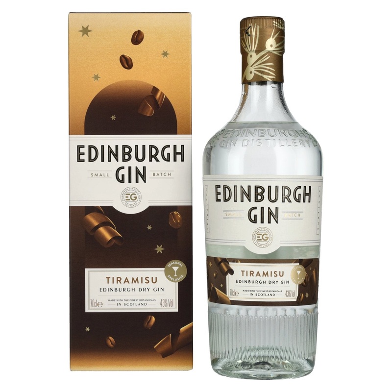 Edinburgh TIRAMISU Dry Gin 43% Vol. 0,7l in Giftbox