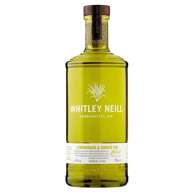 Whitley Neill Lemongrass & Ginger Gin, 70 cl