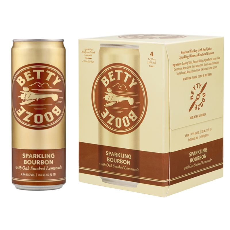 Betty Booze Sparkling Bourbon w/ Oak Smoked Lemonade