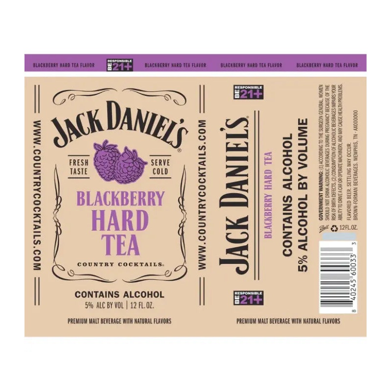 Jack Daniel's Country Cocktails Blackberry Hard Tea