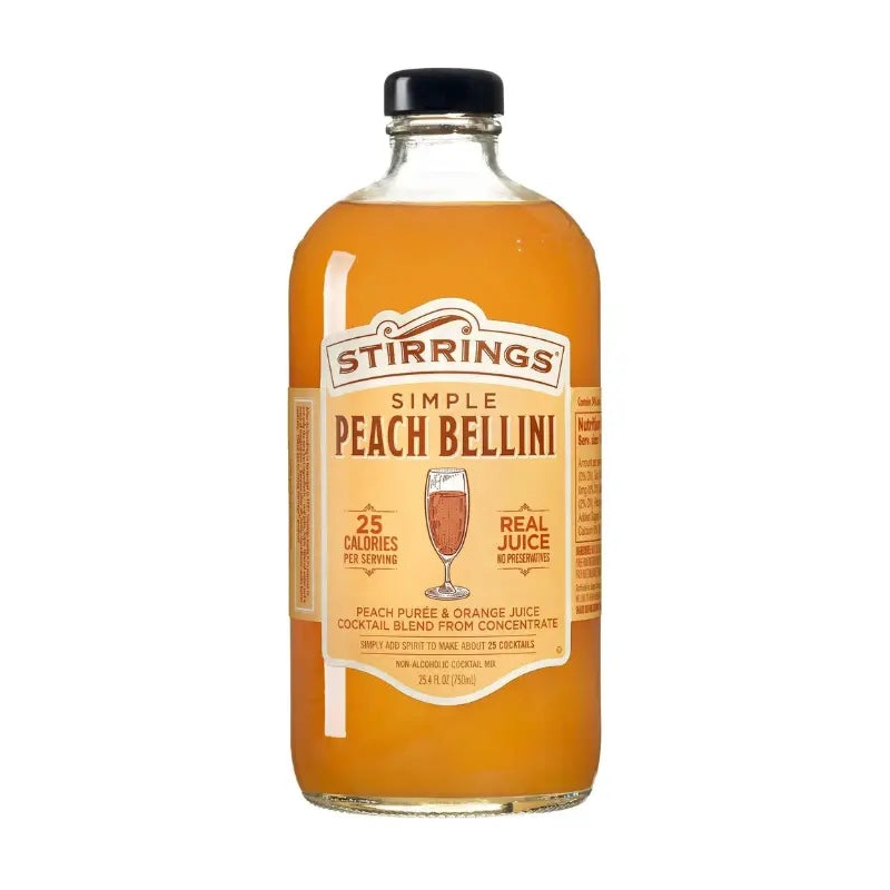 Stirrings Peach Bellini Mix 750mL
