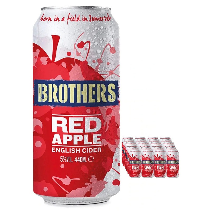 Brothers Red Apple Cider Multipack, 24 x 440 ml