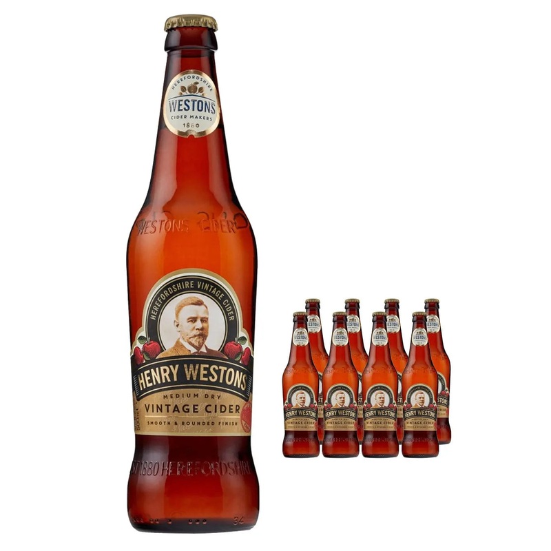 Henry Westons Vintage Medium Sweet Cider Multipack, 8 x 500 ml
