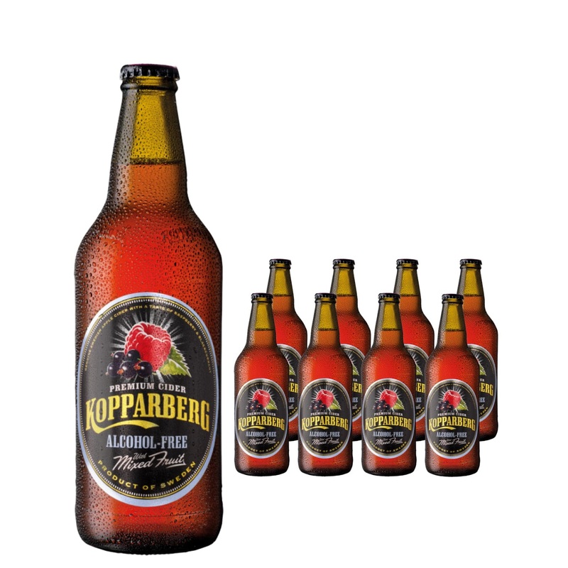 Kopparberg Mixed Fruit Alcohol Free Premium Cider Multipack, 8 x 500 ml