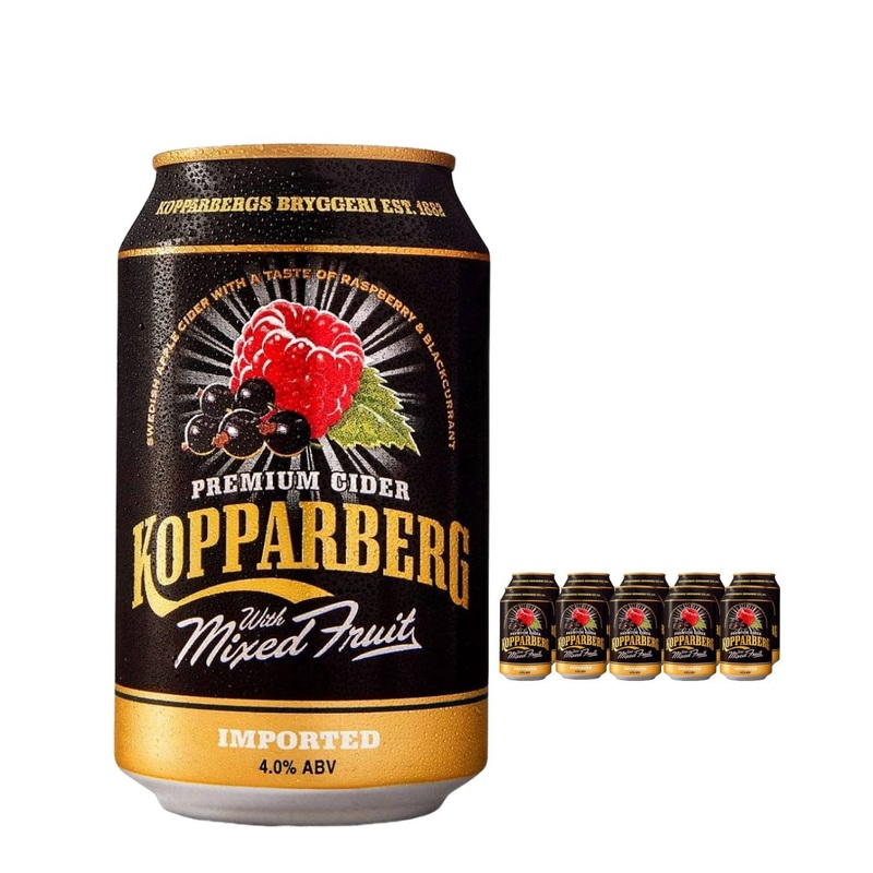 Kopparberg Mixed Fruit Cider Cans Multipack, 10 x 330 ml