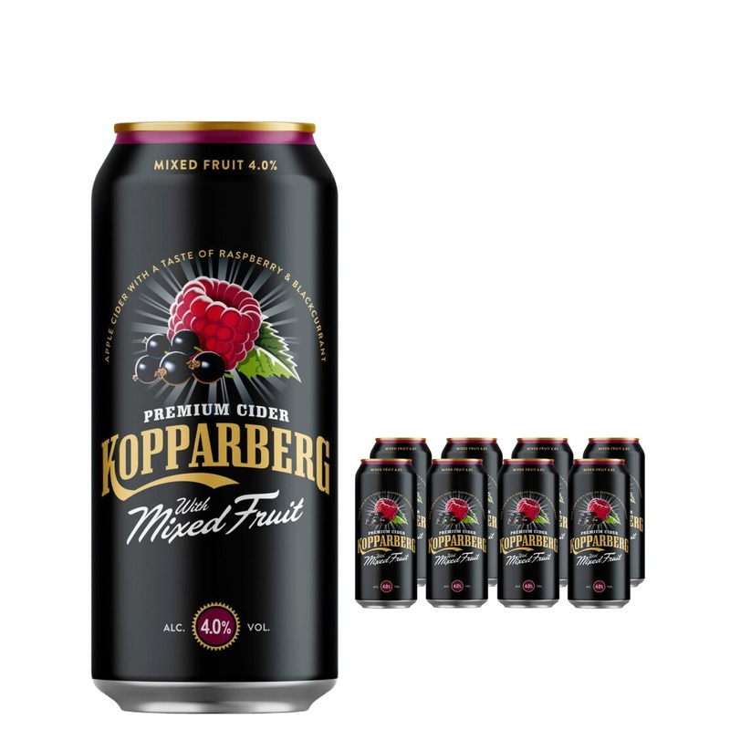 Kopparberg Mixed Fruit Premium Cider Can Multipack, 8 x 500 ml