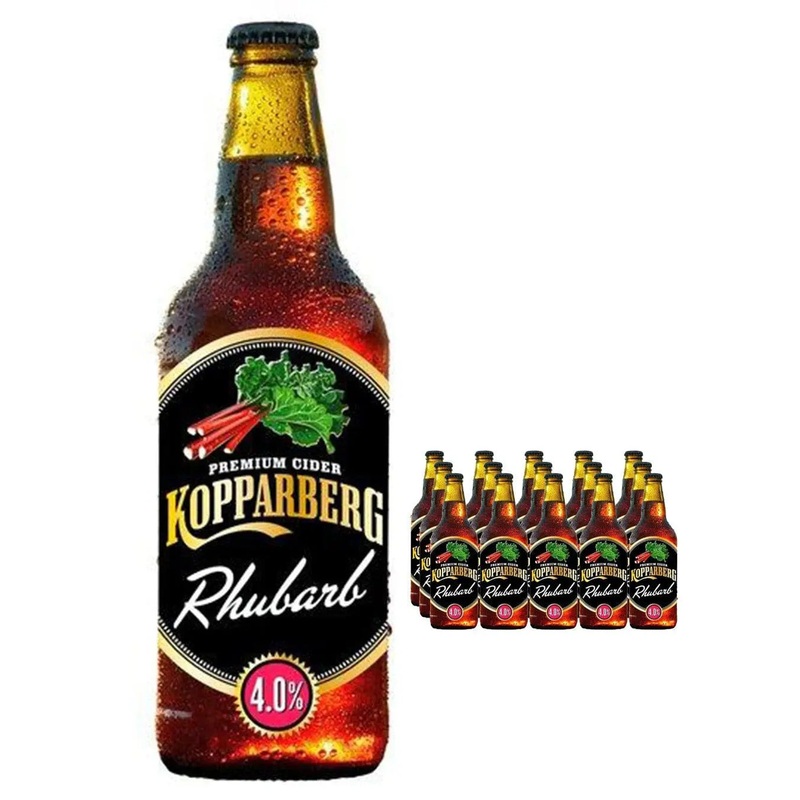 Kopparberg Rhubarb Premium Cider Multipack, 8 x 500 ml