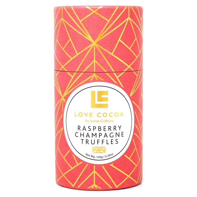 Love Cocoa Raspberry Champagne Boozy Chocolate Truffles, 150 g