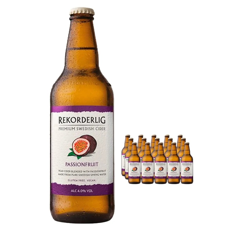 Rekorderlig Passion Fruit Cider Multipack, 15 x 500 ml