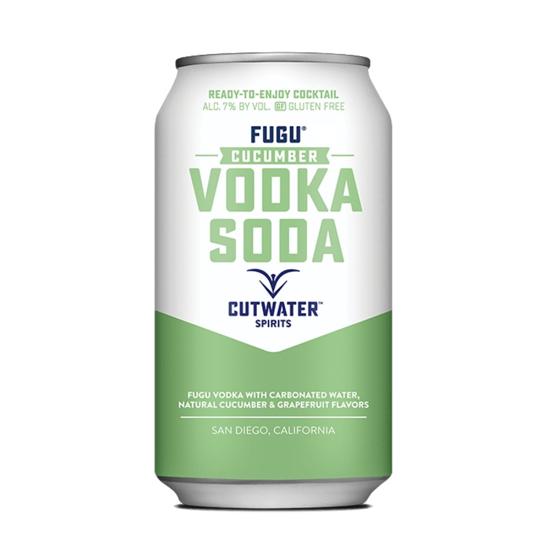 Fugu Cucumber Vodka Soda (4 Pack - 12 Ounce Cans)
