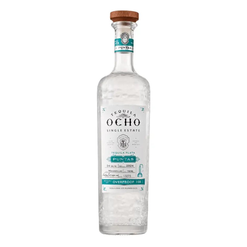 Tequila Ocho Single Estate 2024 Plata Puntas Tequila 750mL