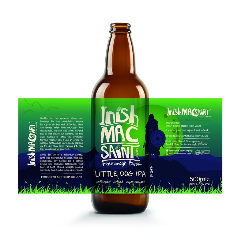 Inish Mac Saint Little Dog IPA 4.5% abv 500ml Blt