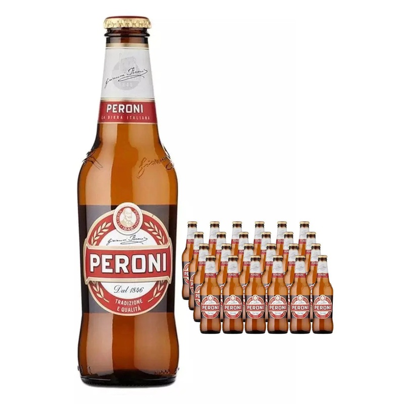 Peroni Red Label Premium Lager Beer Multipack, 24 x 330 ml