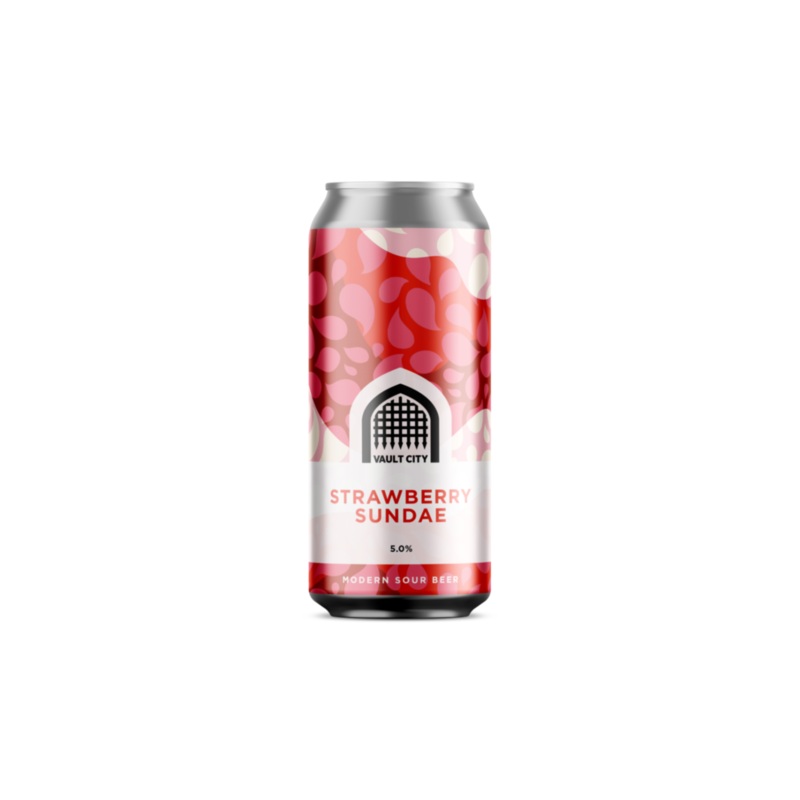 Vault City Strawberry Sundae Sour  5% abv 440ml Can
