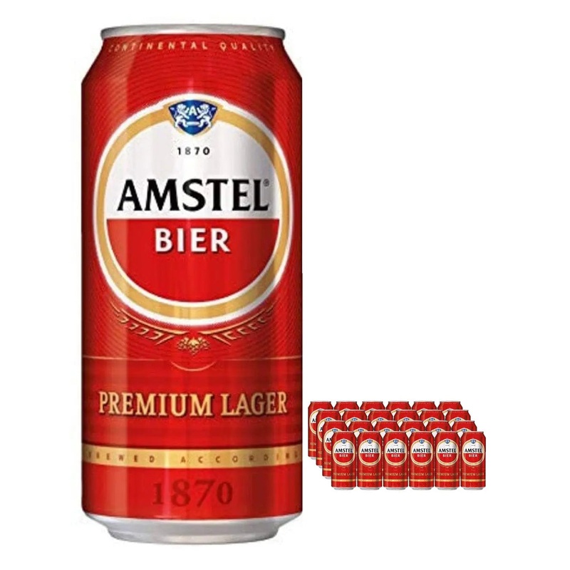 Amstel Lager Beer Can Multipack, 24 x 440 ml