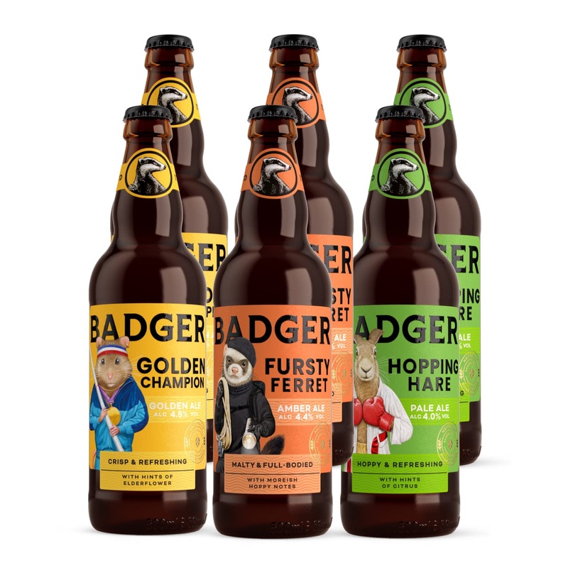 Badger Modern Classics Beer Multipack, 6 x 500 ml