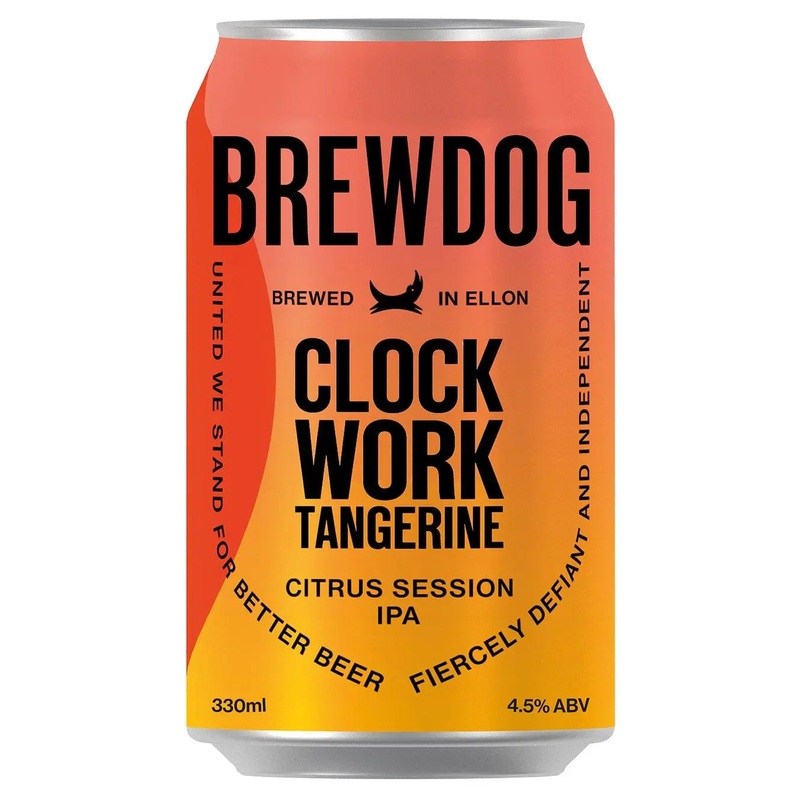 BrewDog Clockwork Tangerine Beer Multipack Can, 4 x 330 ml