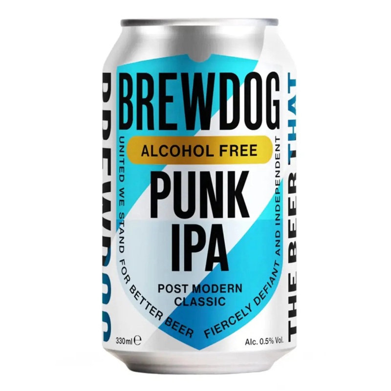 BrewDog Punk IPA Alcohol Free Can Multipack, 4 x 330 ml