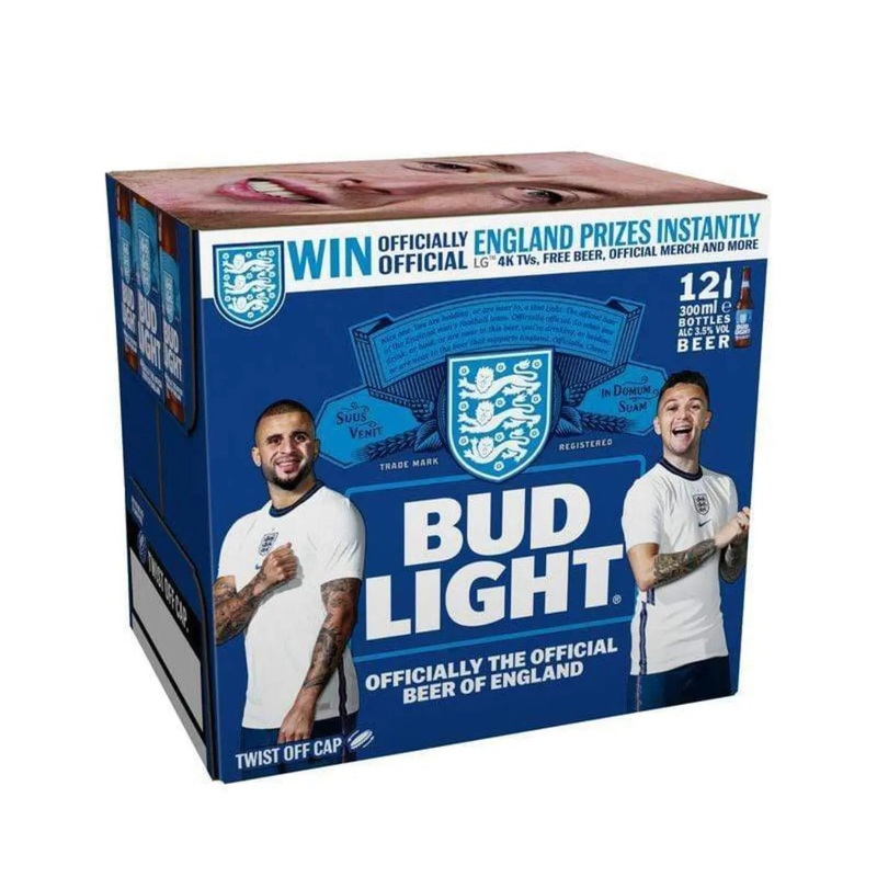 Bud Light Lager Beer Bottle Multipack, 12 x 300 ml