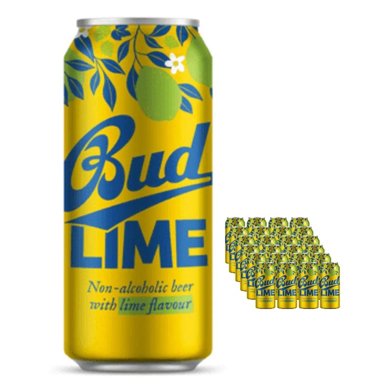 Bud Lime Non-alcoholic Beer Multipack, 24 x 500 ml