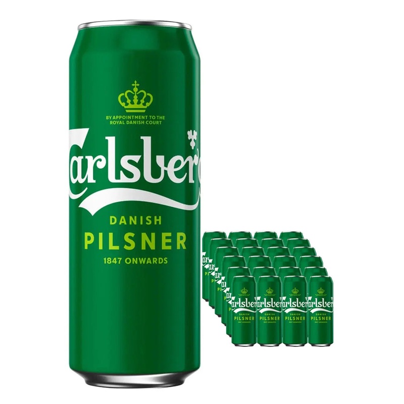Carlsberg Danish Pilsner Multipack, 24 x 500 ml