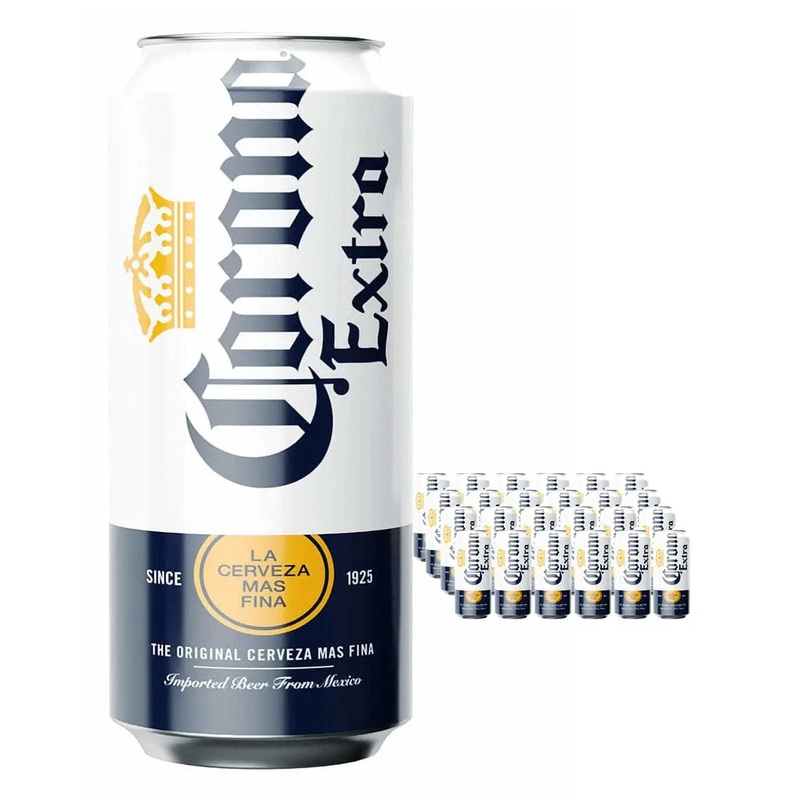 Corona Extra Lager Beer Can Multipack, 24 x 440 ml